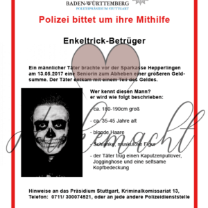Fahndungsplakat