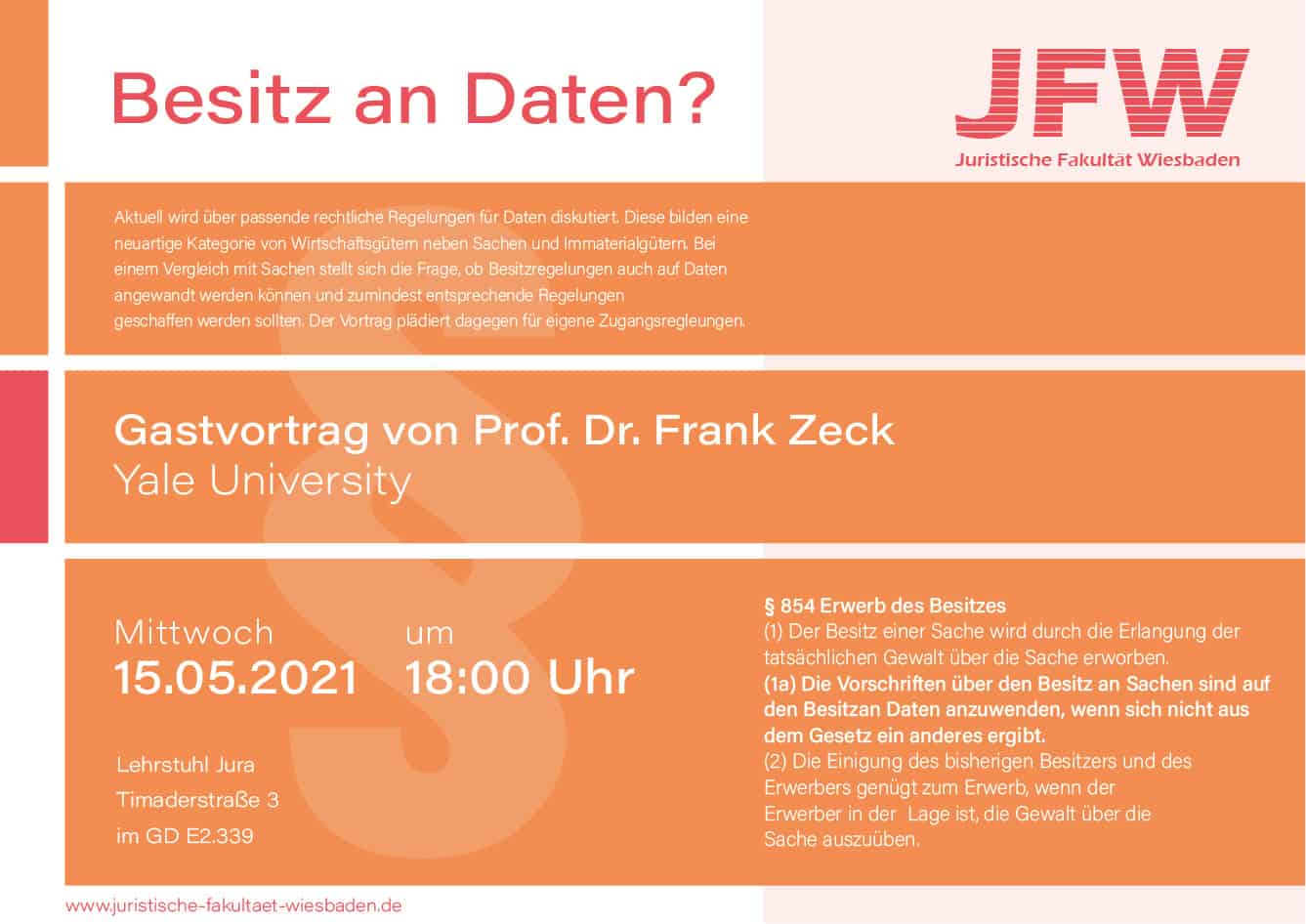 Poster Besitz an Daten