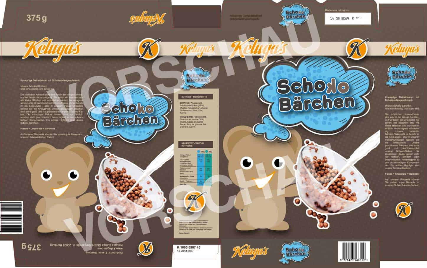 Schoko-Bärchen / Frühstücks-Schoko-Flakes – Bild 3