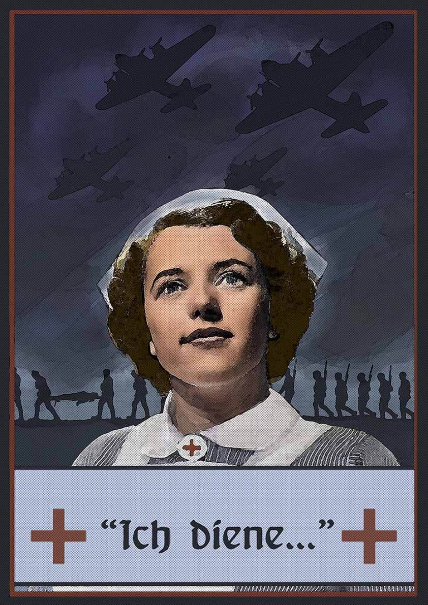 Retro Plakat Aufruf zur Front