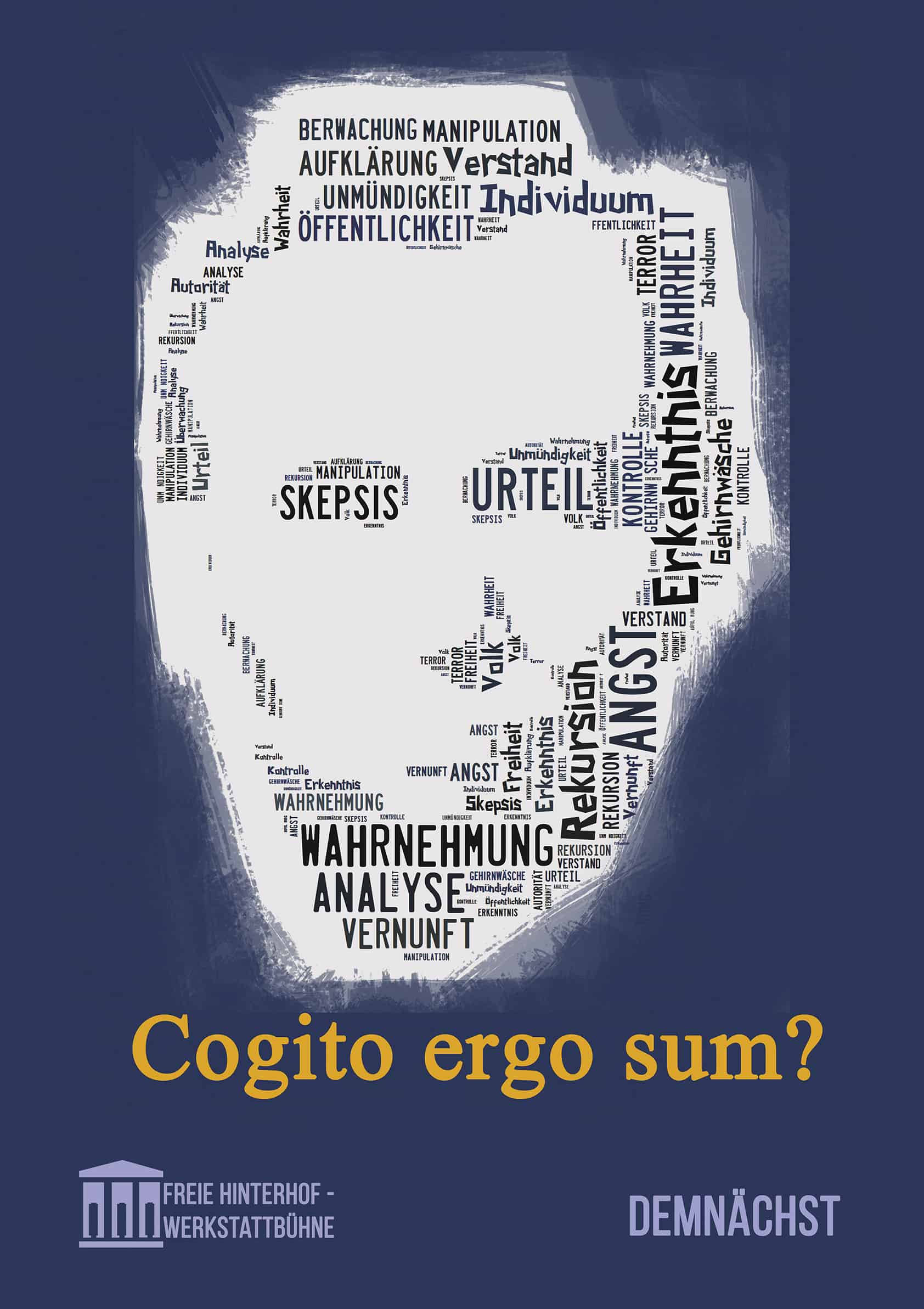 Theater Plakat "Cogito Ergo Sum"