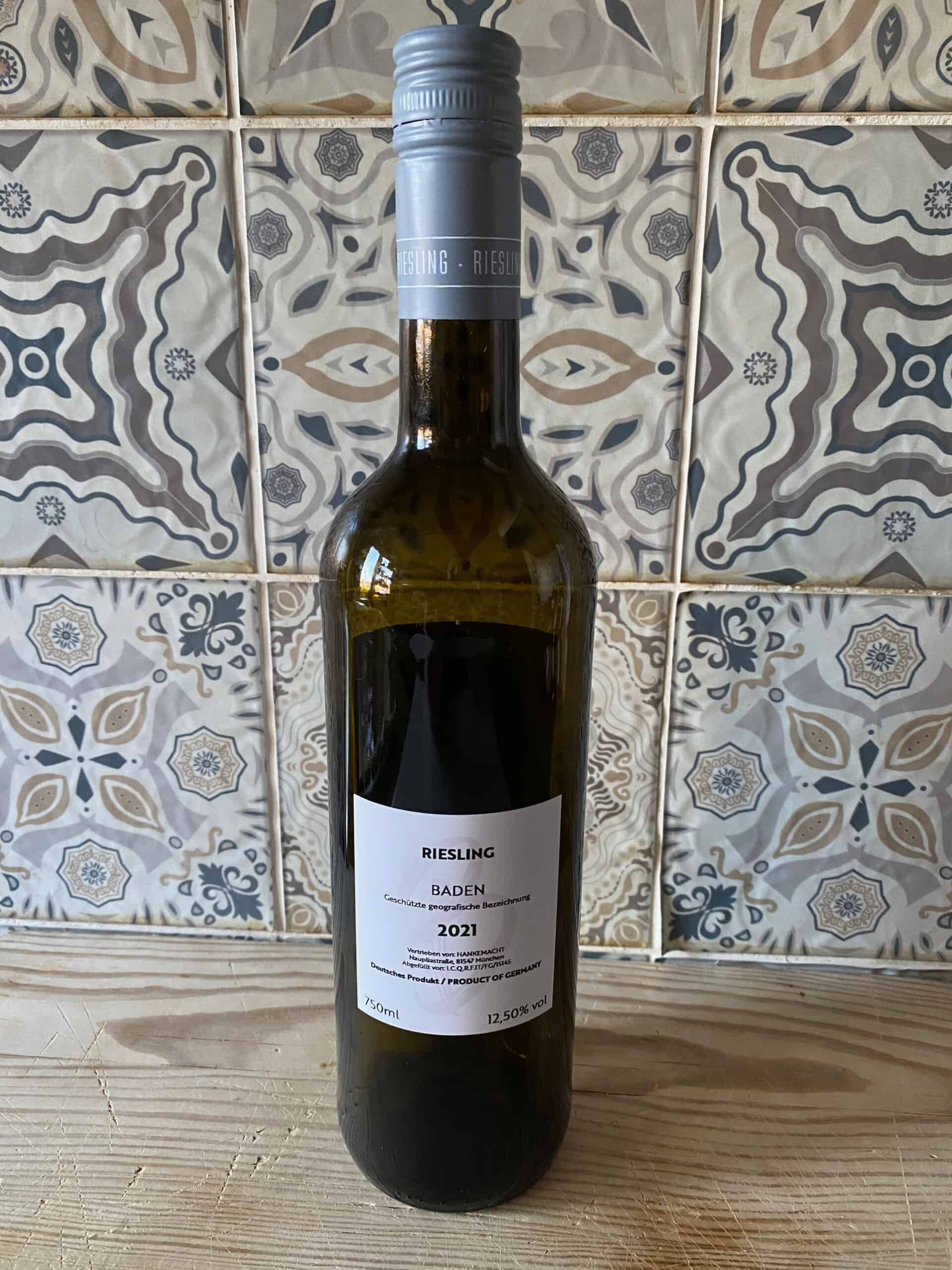 Baden Riesling Rückseite