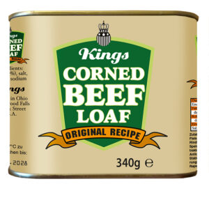 Corned Beef Dose eckig, 340 g, Beige