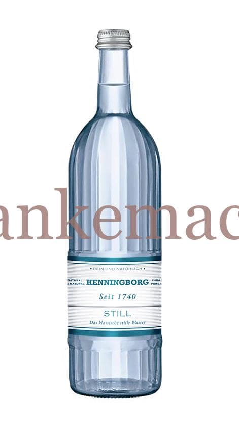 Henningborg Mineralwasser 0,75 Liter, Banderole