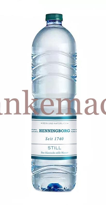 Henningborg Mineralwasser 1,5 Liter, Banderole