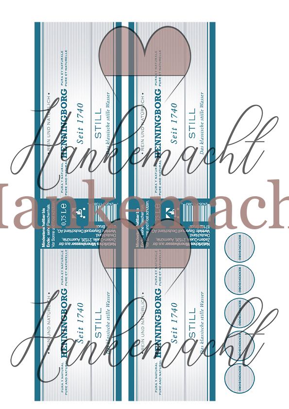 Henningborg Mineralwasser 1,5 Liter, Banderole – Bild 2