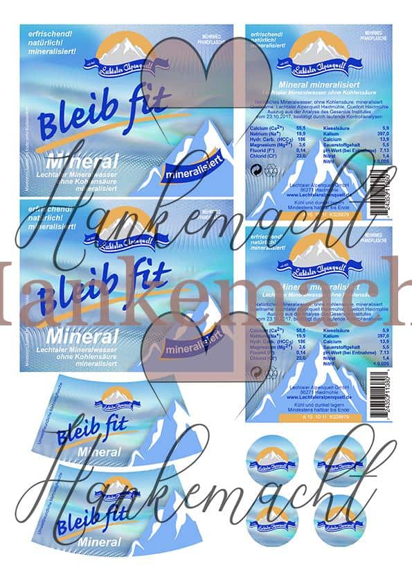 Lechtaler Alpenquell bleib fit Mineralwasser 0,75 Liter und 1 Liter, minimalisiert – Bild 2