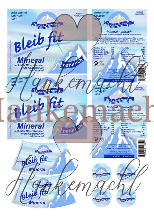 Lechtaler Alpenquell bleib fit Mineralwasser 0,75 Liter und 1 Liter, natürlich – Bild 2