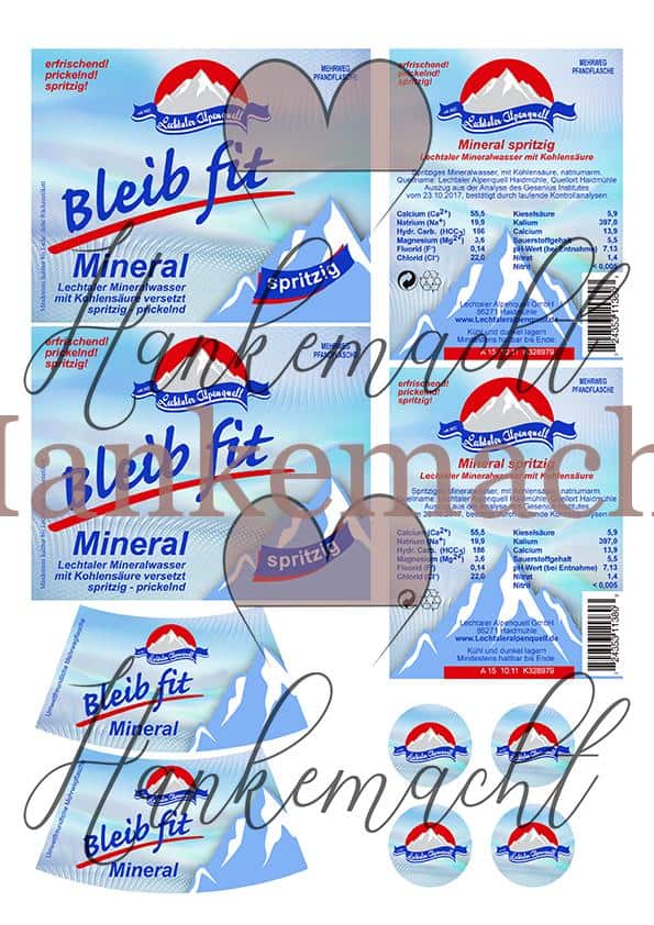Lechtaler Alpenquell bleib fit Mineralwasser 0,75 Liter und 1 Liter, spritzig – Bild 2