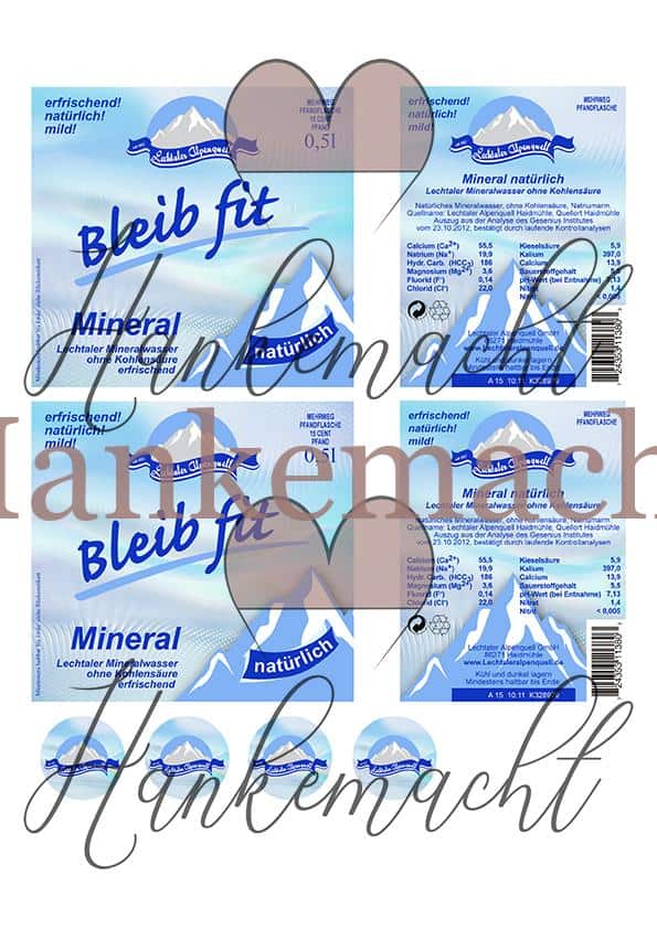 Lechtaler Alpenquell bleib fit Mineralwasser 0, 5 Liter, natürlich – Bild 2