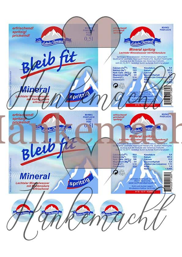 Lechtaler Alpenquell bleib fit Mineralwasser 0, 5 Liter, spritzig – Bild 2