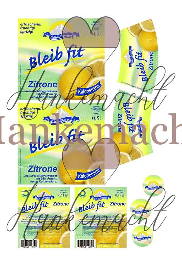 Lechtaler bleib fit 0,5 L, Zitrone – Bild 3