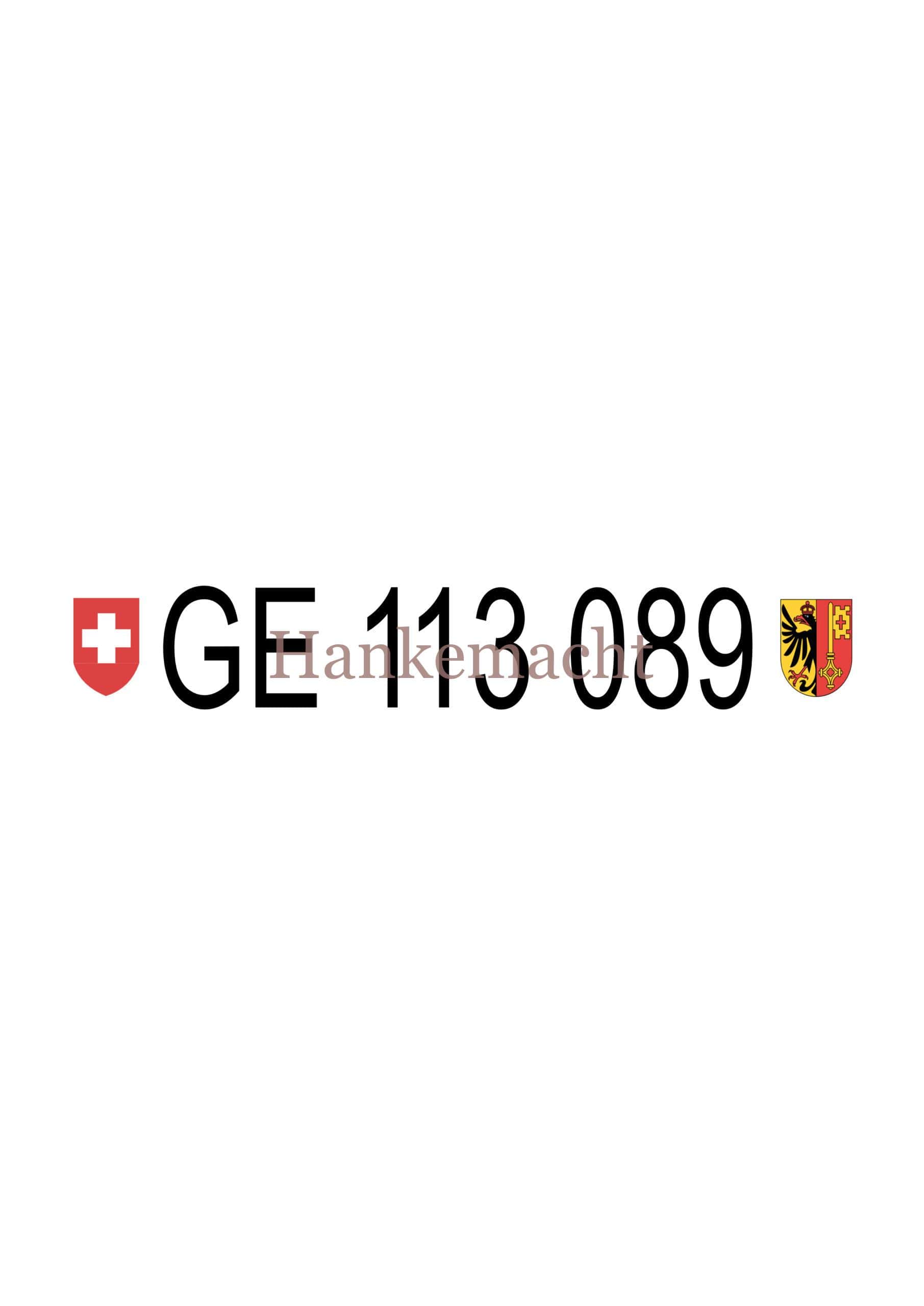 Kennzeichen Schweiz Genf