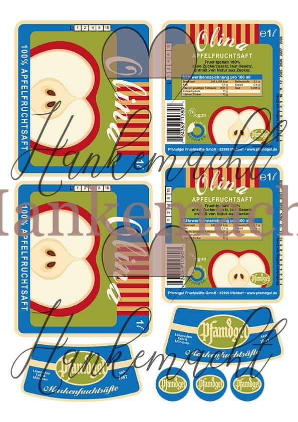 Olina 1 Liter, Apfelsaft – Bild 2