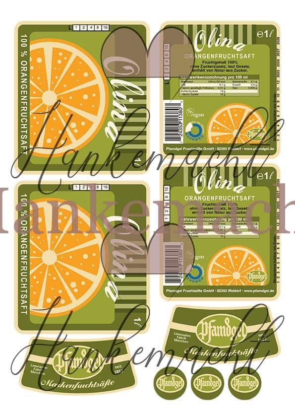 Olina 1 Liter, Orangensaft – Bild 2