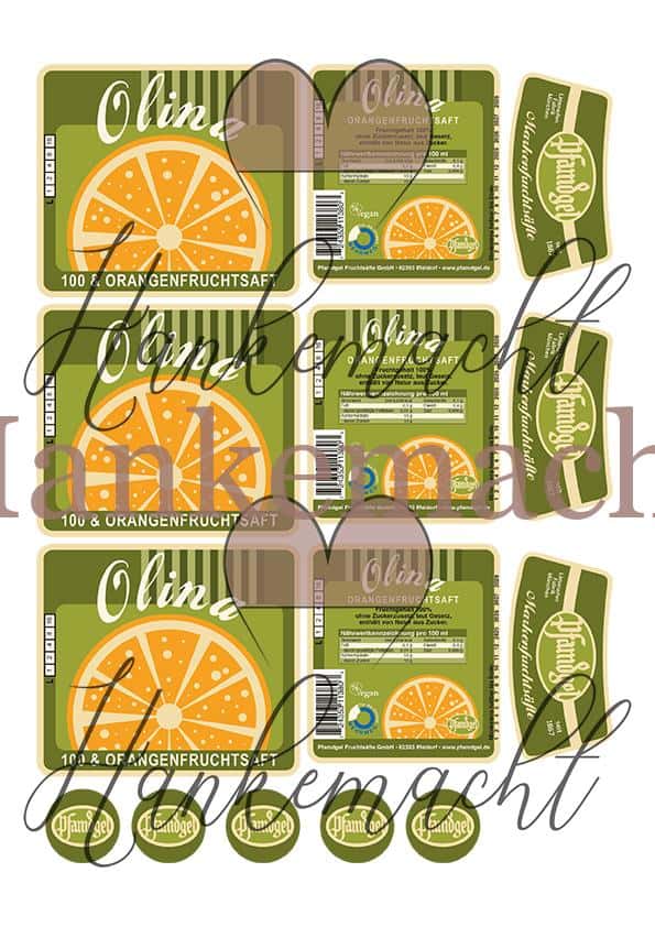 Olina Orangensaft, klein 0,2L, 0,33 L und 0,5 Liter – Bild 3