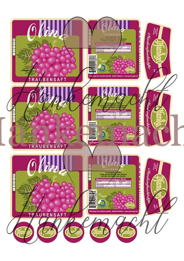 Olina Traubensaft, klein 0,2L, 0,33 L und 0,5 Liter – Bild 3