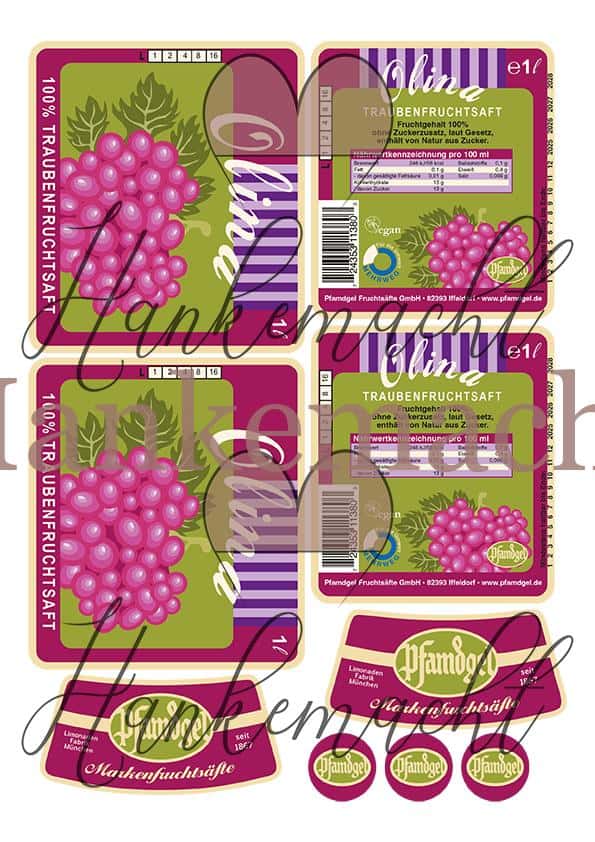 Olina 1 Liter, Traubensaft – Bild 2