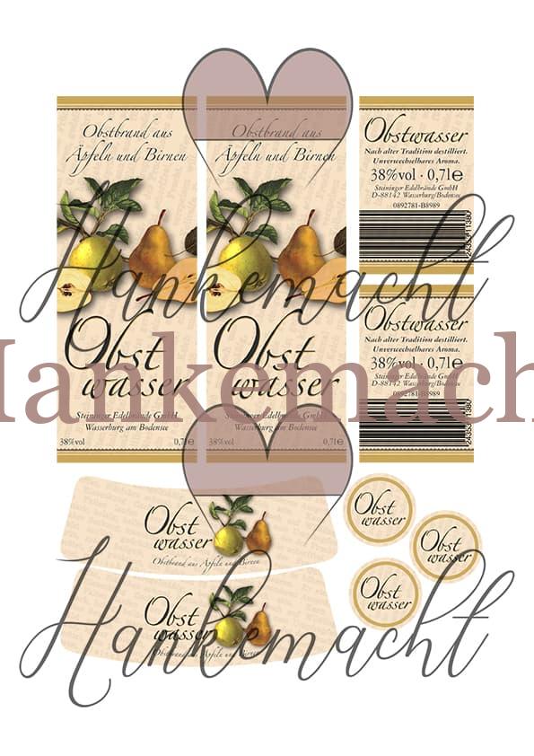 Schnaps Steininger Obstwasser 0,7 Liter – Bild 2