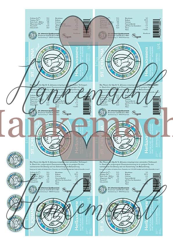 St. Johanna Heilwasser 1,5 Liter, Banderole – Bild 2