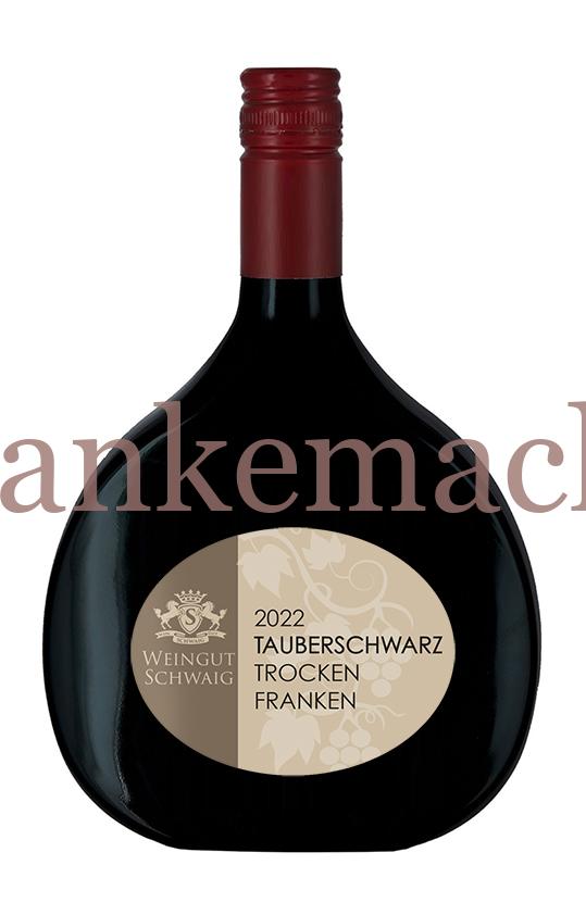 Trauberschwarz Boxbeutel Weingut Schwaig