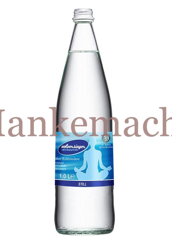 Volversinger Mineralwasser 1 Liter, Banderole, Blau