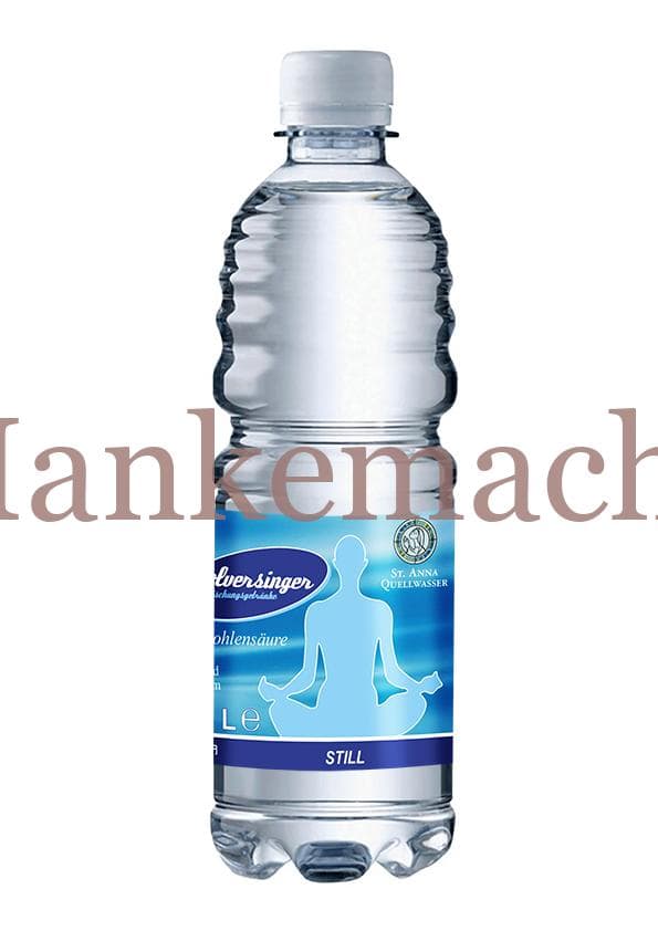 Volversinger Mineralwasser 0,75 Liter, Banderole, Blau – Bild 2