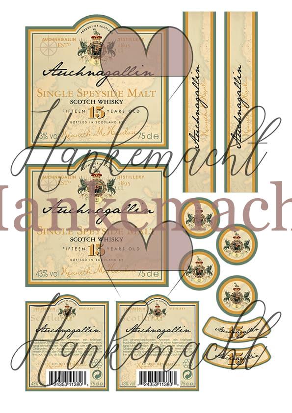 Whisky Auchnagallin 0,7 Liter – Bild 2