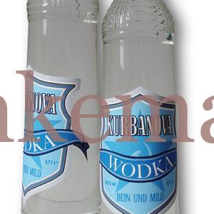 Wodka Kurbanova 0,7 Liter, Hellblau