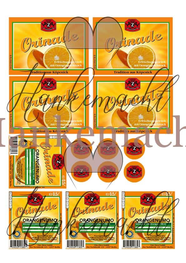 Zürn Orinade Orangen Limo 0,3 - 0,5 Liter – Bild 3