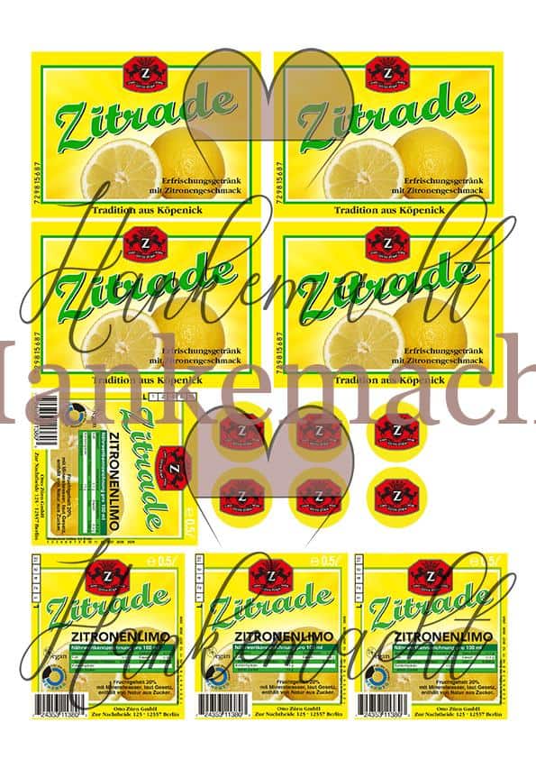 Zürn Zitrade Zitronen Limo 0,3 - 0,5 Liter – Bild 3