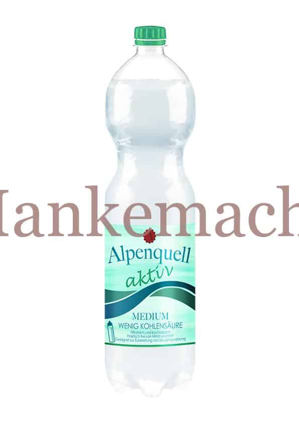 Alpenquell aktiv, 1,5 Liter, Banderole, Grün