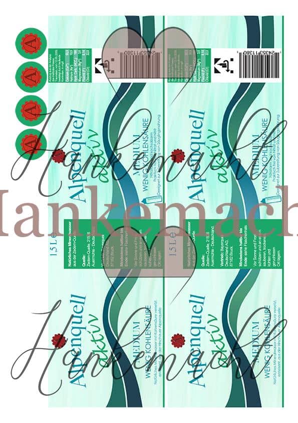 Alpenquell aktiv, 1,5 Liter, Banderole, Grün – Bild 2